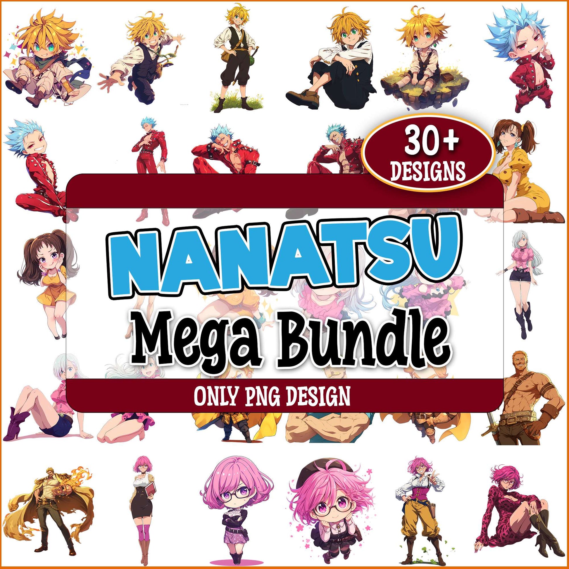 Nanatsu no taizai art png bundle