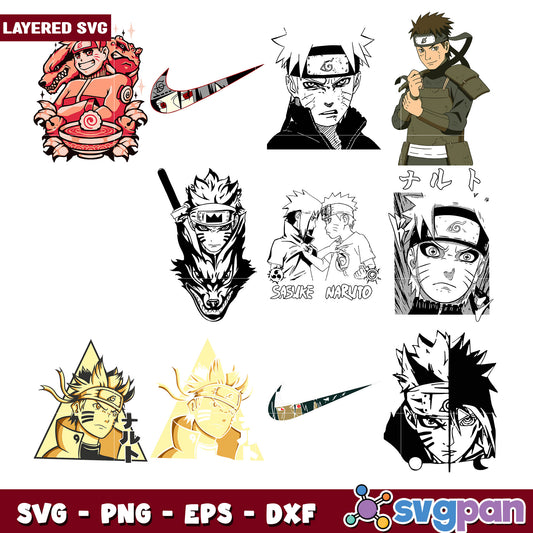 Naruto Themed SVG Bundle for Crafting Projects