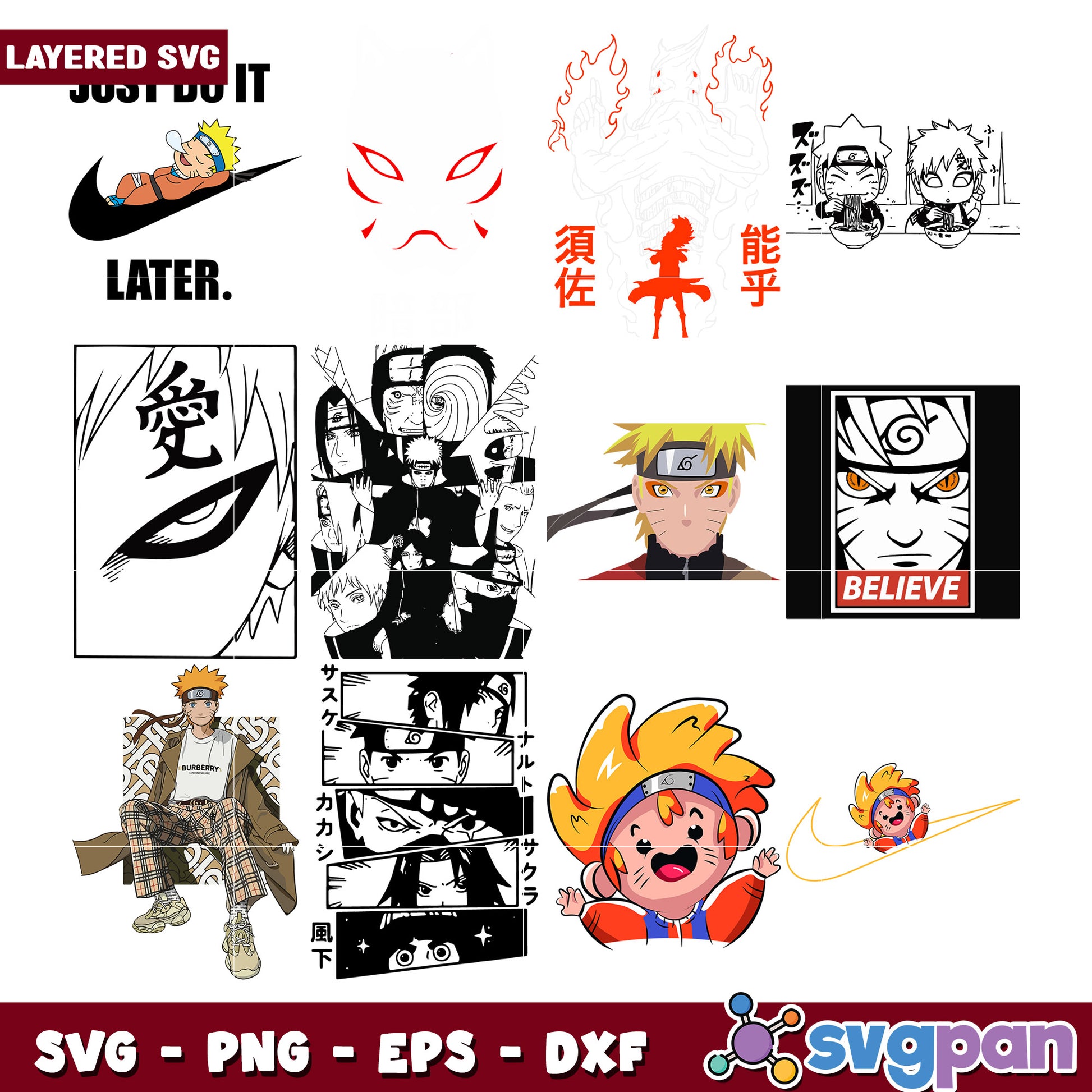 Naruto Themed SVG Bundle for Creative Projects