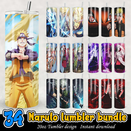 Naruto Tumbler Bundle 20oz PNG Designs