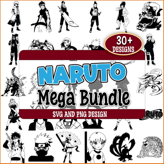 Naruto cold design svg bundle
