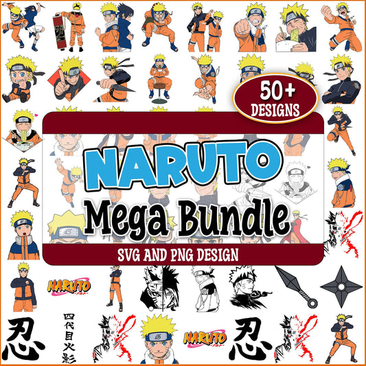 Naruto quotes and iconic svg bundle