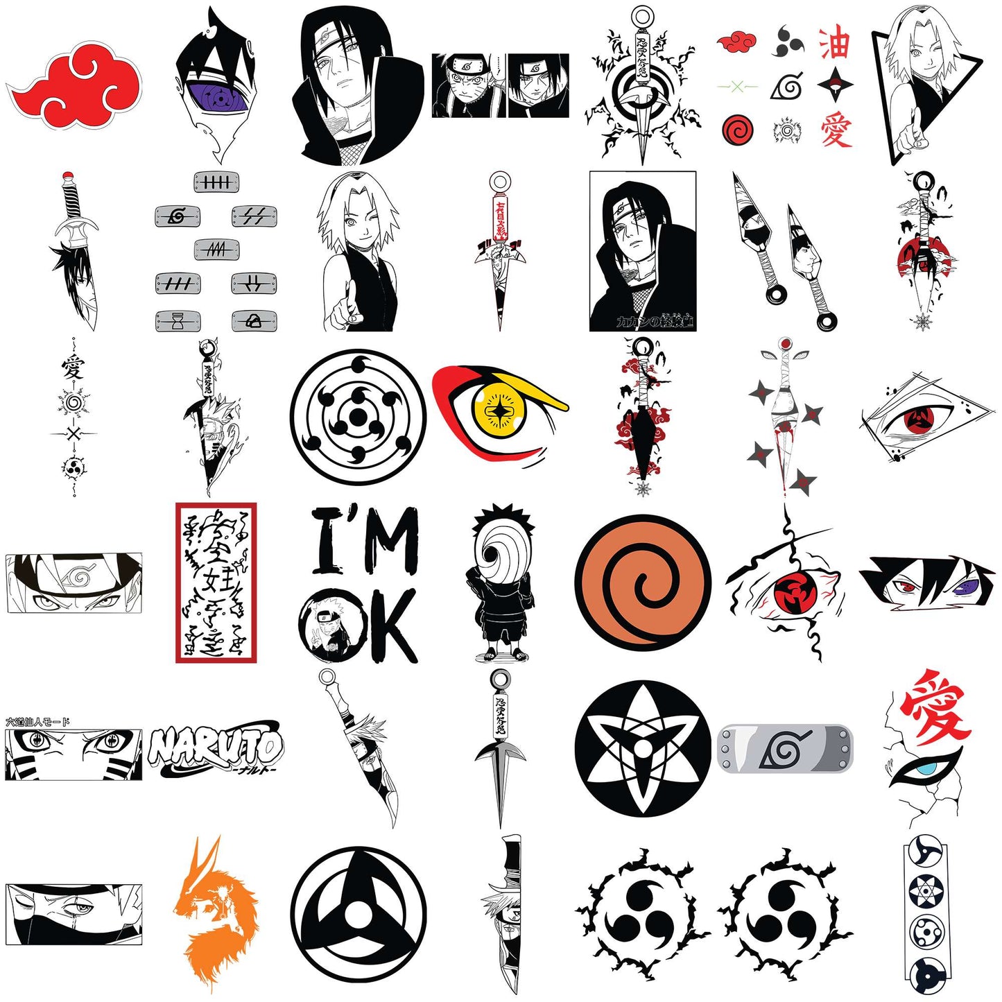 Naruto svg bundle, naruto shippuden svg, naruto characters svg
