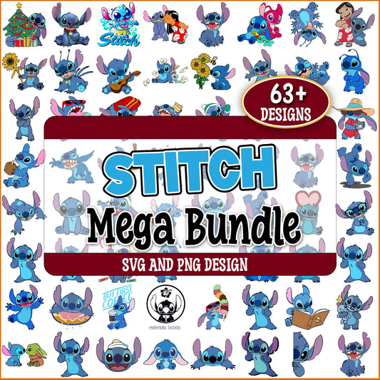 Naughty stitch svg bundle