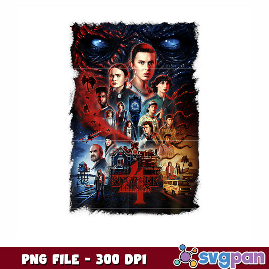 Netflix stranger things 4 png, stranger things​ png, netfllix png