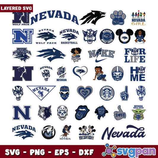 Nevada Wolf Pack SVG Bundle
