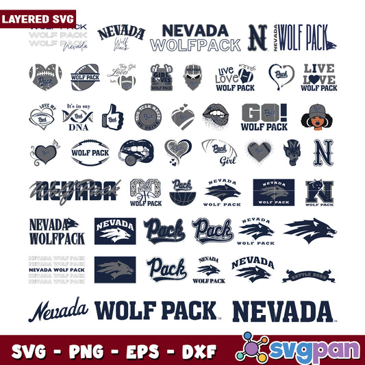 Nevada Wolfpack SVG Bundle