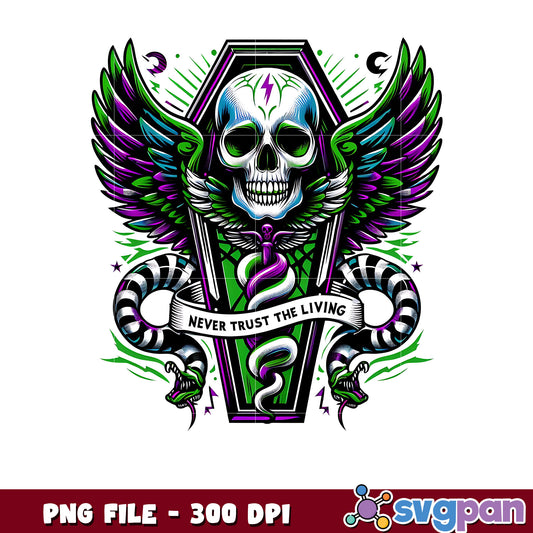 Never trust the living png, trick or treat png, halloween holiday png