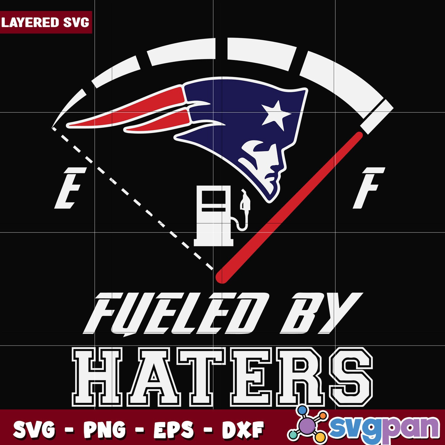 New England Patriots Fueled by haters design svg, nfl network svg, nfl patriots svg