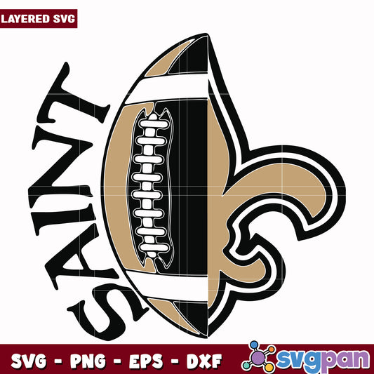 New Orleans Saints logo svg, super bowl 2025 svg, nfl saints svg