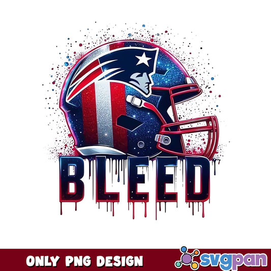 New England Patriots Bleed PNG, NFL Football Helmet PNG, Patriots Fan PNG