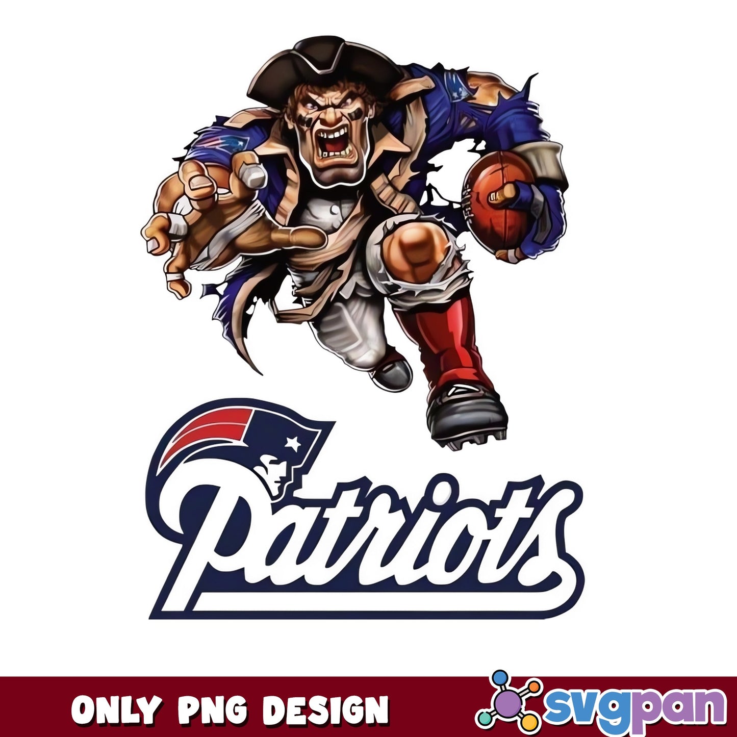 New England Patriots Mascot PNG, NFL Football PNG, Patriots PNG