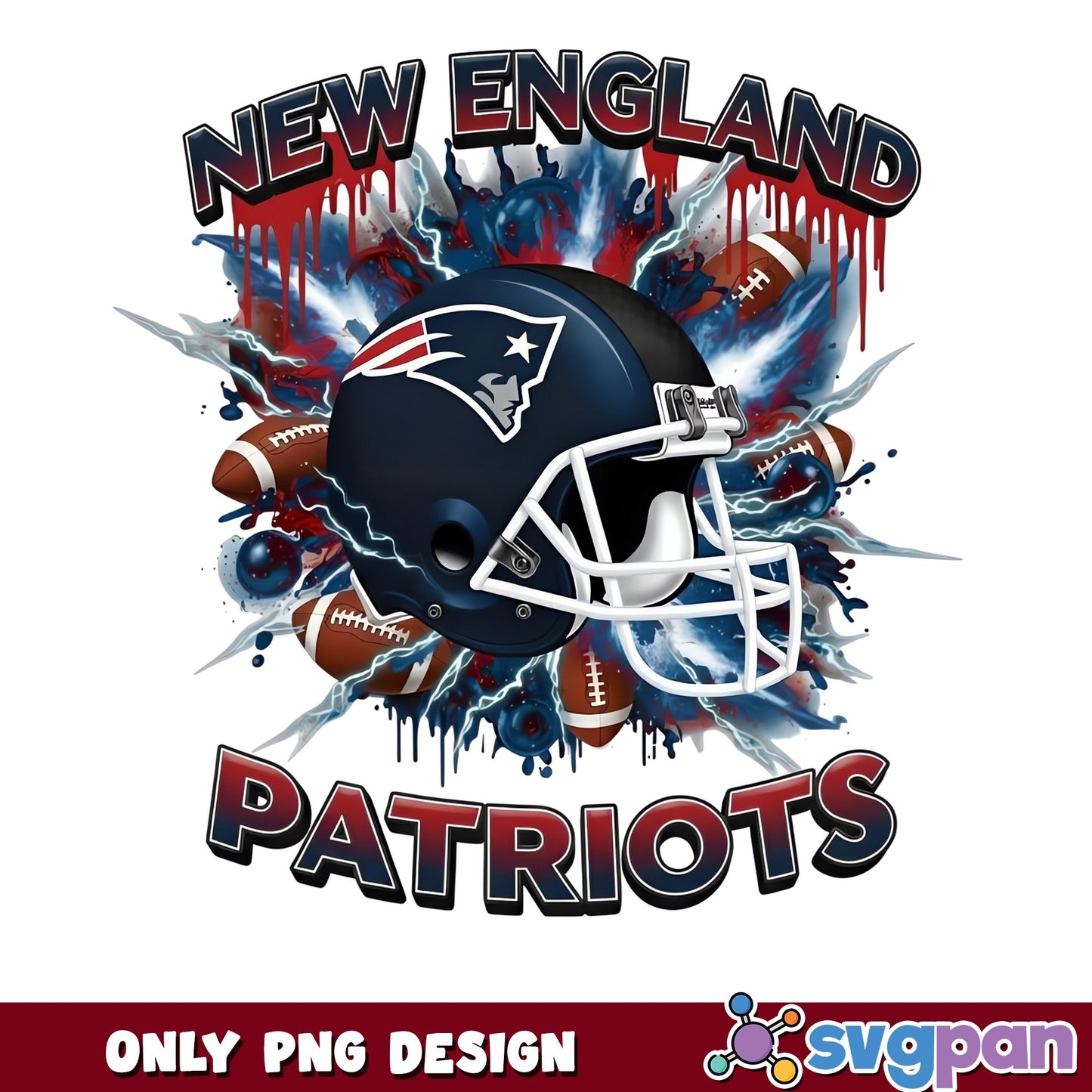 New England Patriots PNG, Football Helmet Design, NFL PNG