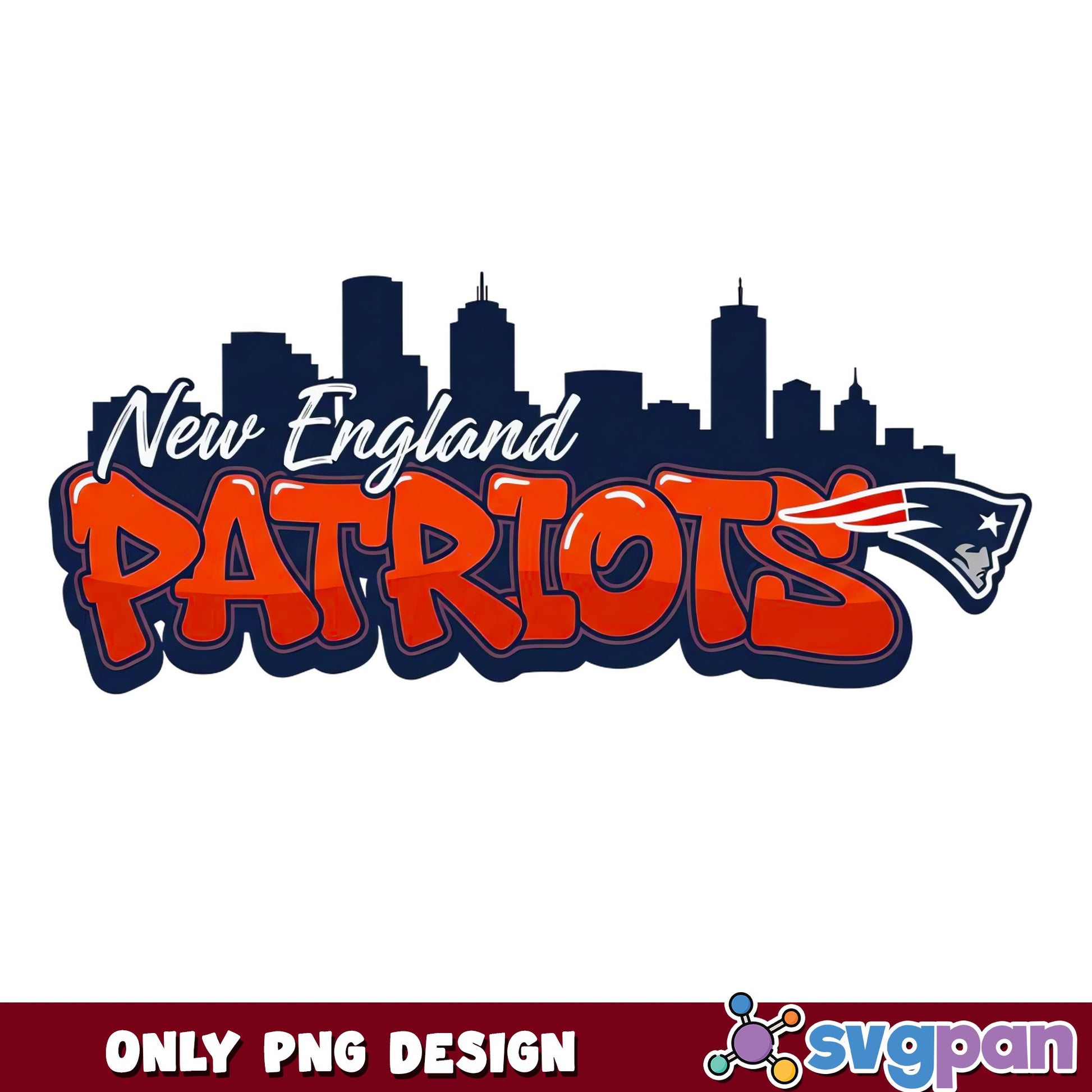 New England Patriots PNG, NFL Football Skyline, Patriots PNG