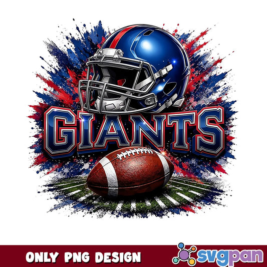 New York Giants Football PNG, Giants NFL Design, Football PNG