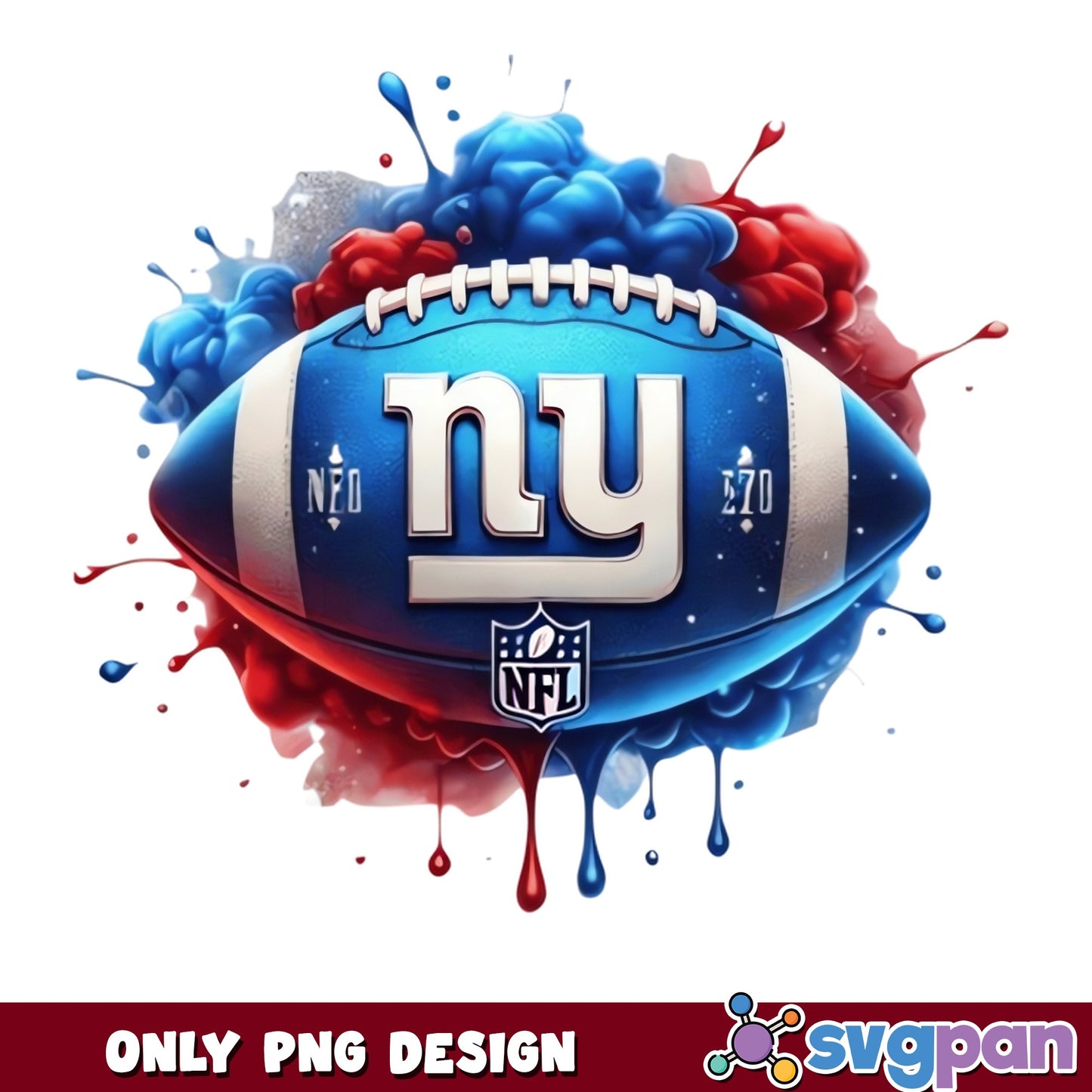 New York Giants NFL Football Splash PNG, Giants PNG, NFL PNG