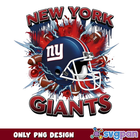 New York Giants PNG, NFL Football Team PNG, Giants Helmet PNG