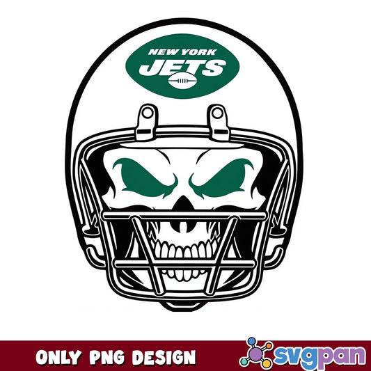 New York Jets Skull Helmet PNG, NFL Football PNG, Jets PNG