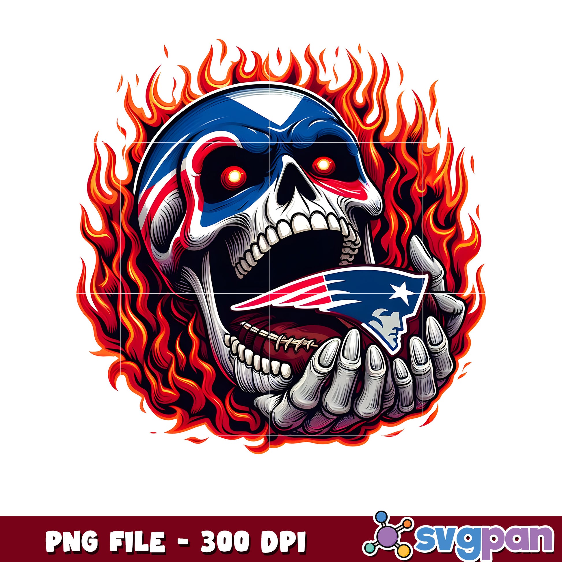 New england patriots burning skull png, super bowl 2025 png, american football league png