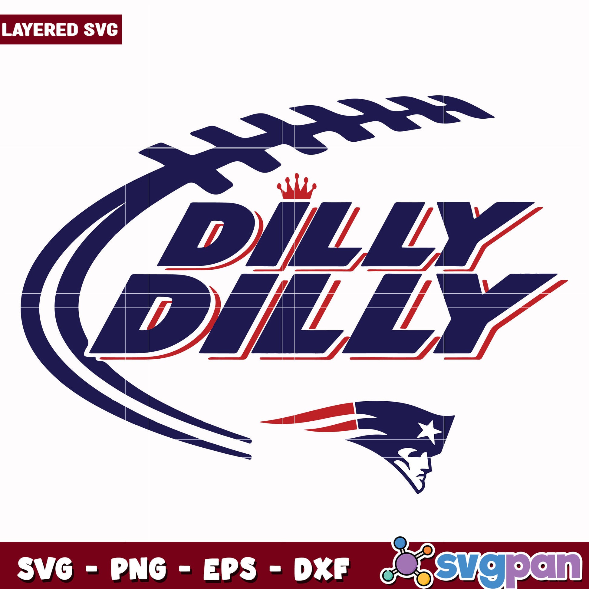 New england patriots dilly dilly svg, nfl network svg, nfl patriots svg