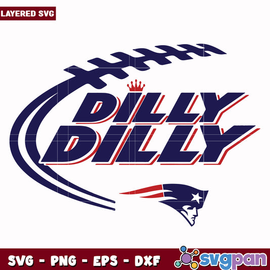 New england patriots dilly dilly svg, nfl network svg, nfl patriots svg