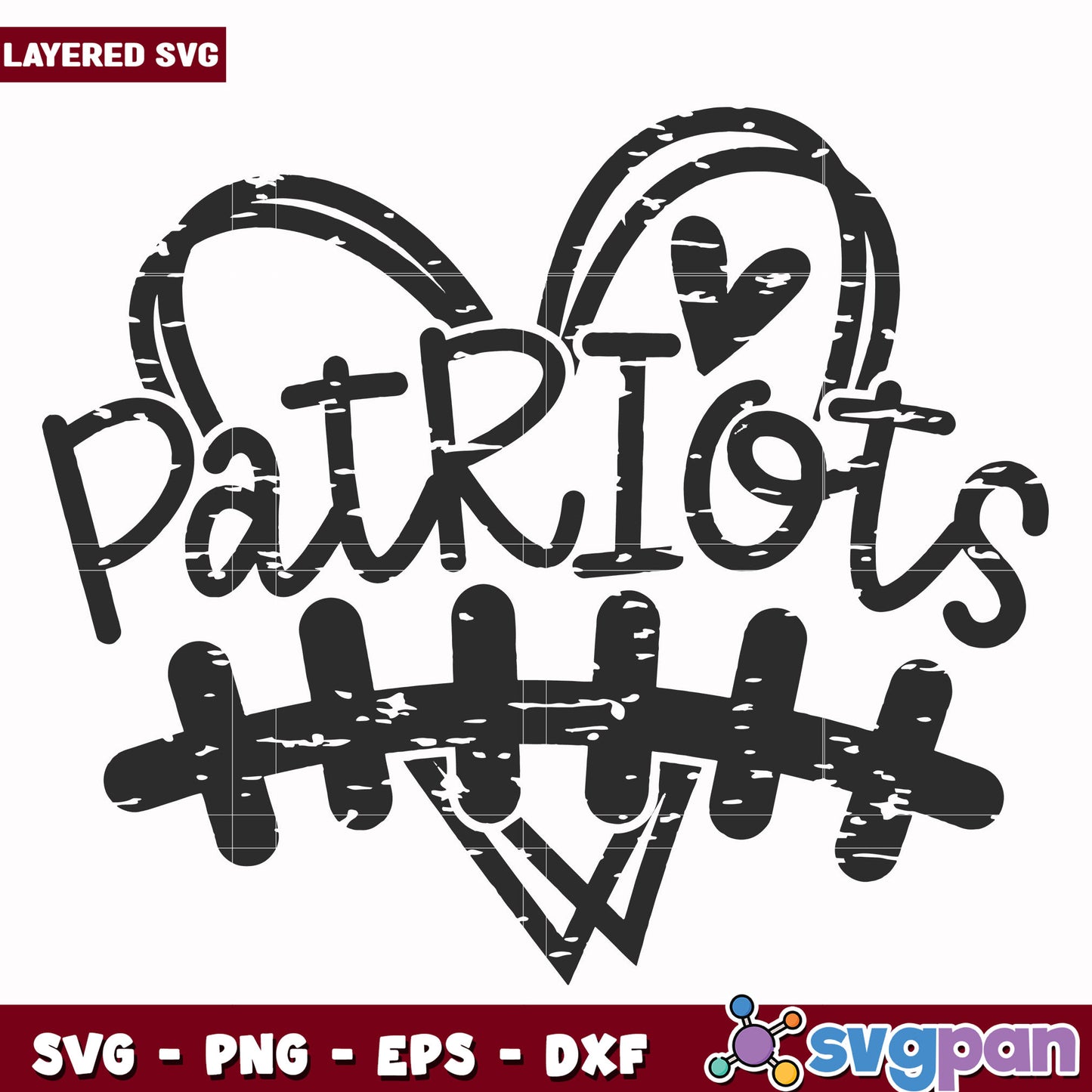 New england patriots heart design svg, nfl network svg, nfl patriots svg