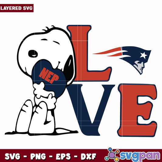 New england patriots snoopy love svg, nfl jerseys​ svg, nfl mvp svg