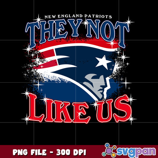 New england patriots team logo they not like us png, nfl patriots png, nfl games png