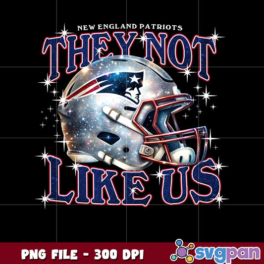 New england patriots they not like us helmet design png, american rugby png, nfl teams png