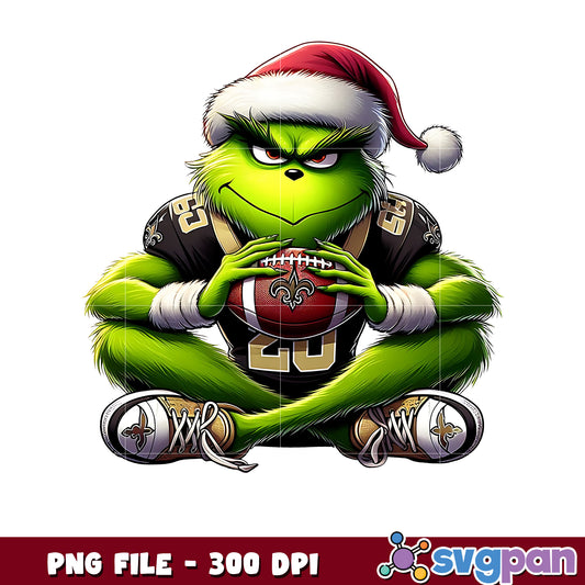 New orleans saints funny grinch png, nfl mvp png, grinch saints png
