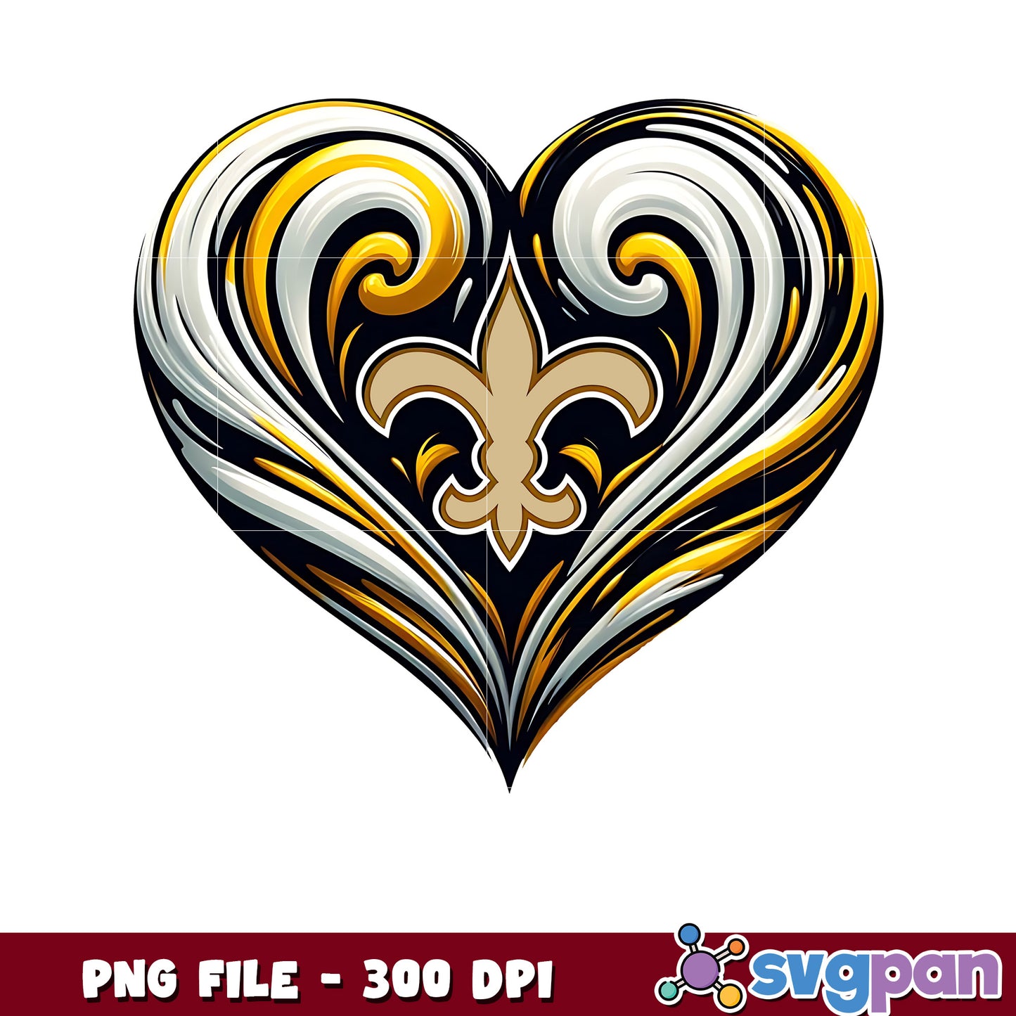 New orleans saints heart png, nfl reddit​ png, nfl network​ png