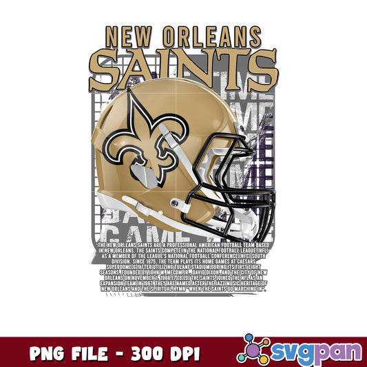 New orleans saints helmet logo design png, list of nfl teams png, nlf team logo png