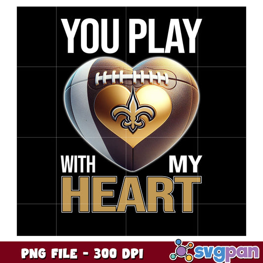 New orleans saints nfl heart png, super bowl 2025 png, nfl games today png