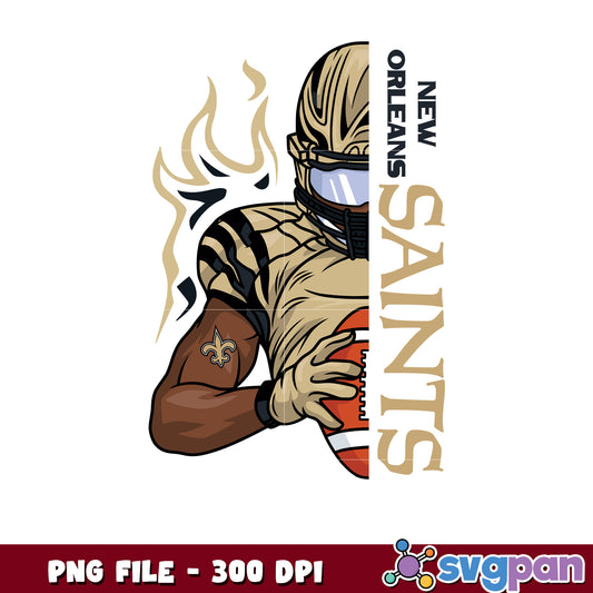 New orleans saints nfl player design png, american football png, nfl nfl super bowl​  png