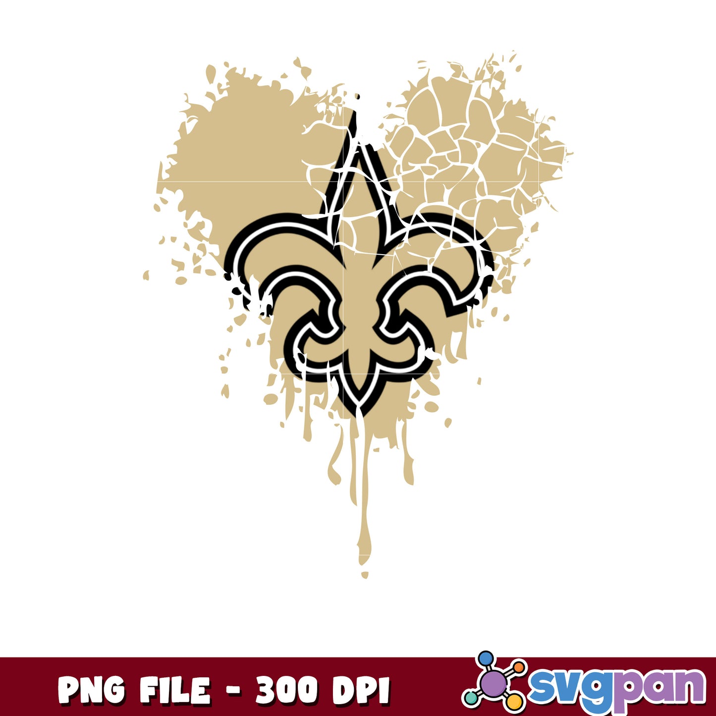 New orleans saints paint png, super bowl 2025 png, american football league png