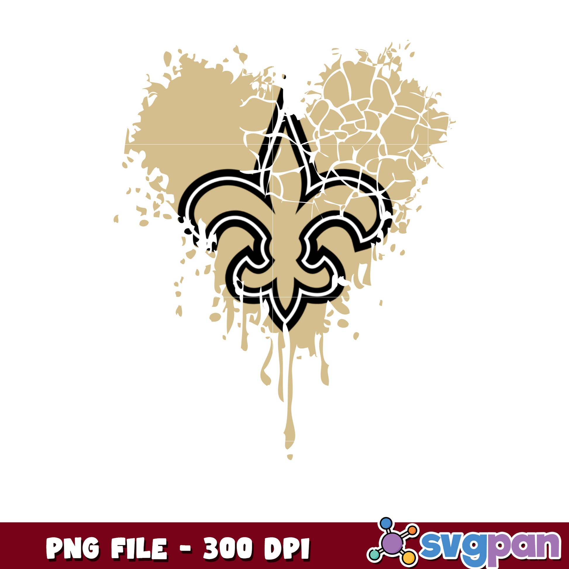 New orleans saints paint png, super bowl 2025 png, american football league png