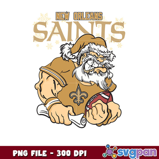 New orleans saints santa claus png, nfl saints team logo png, new orleans saints png