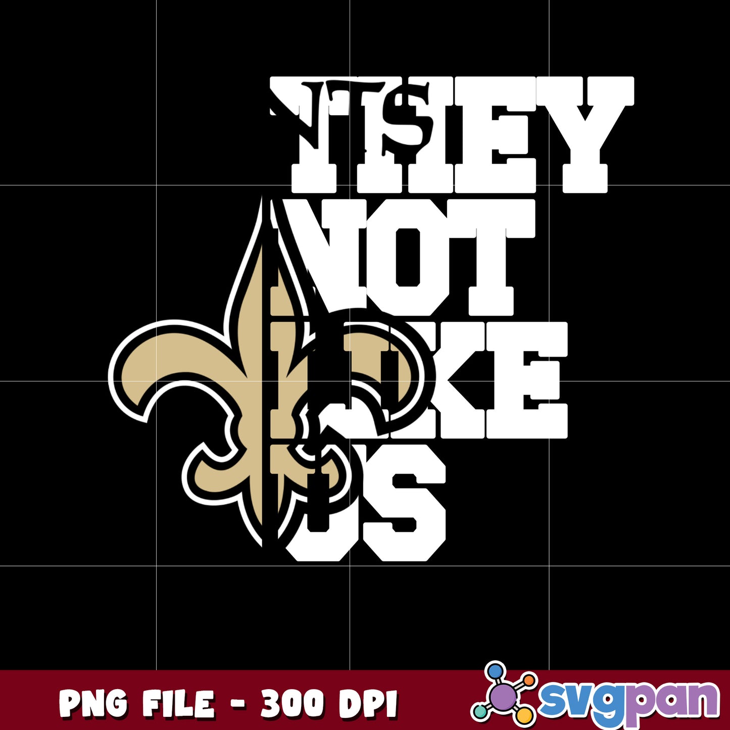 New orleans saints they not like us logo png, super bowl 2025 png, nfl teams helmet png