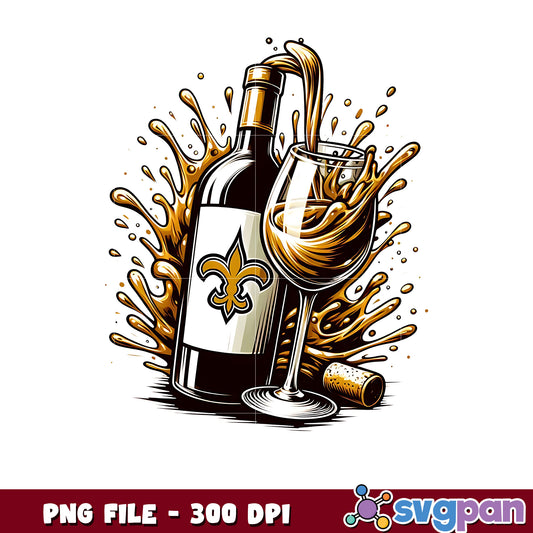 New orleans saints wine png, nfl scores today png, nfl games today png