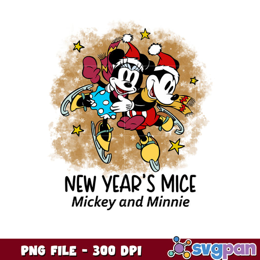New year mice png, chistmas clipart png, cartoon png