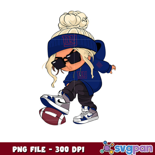 New york giants girl design png, game day vibes png png, nlf team logo png