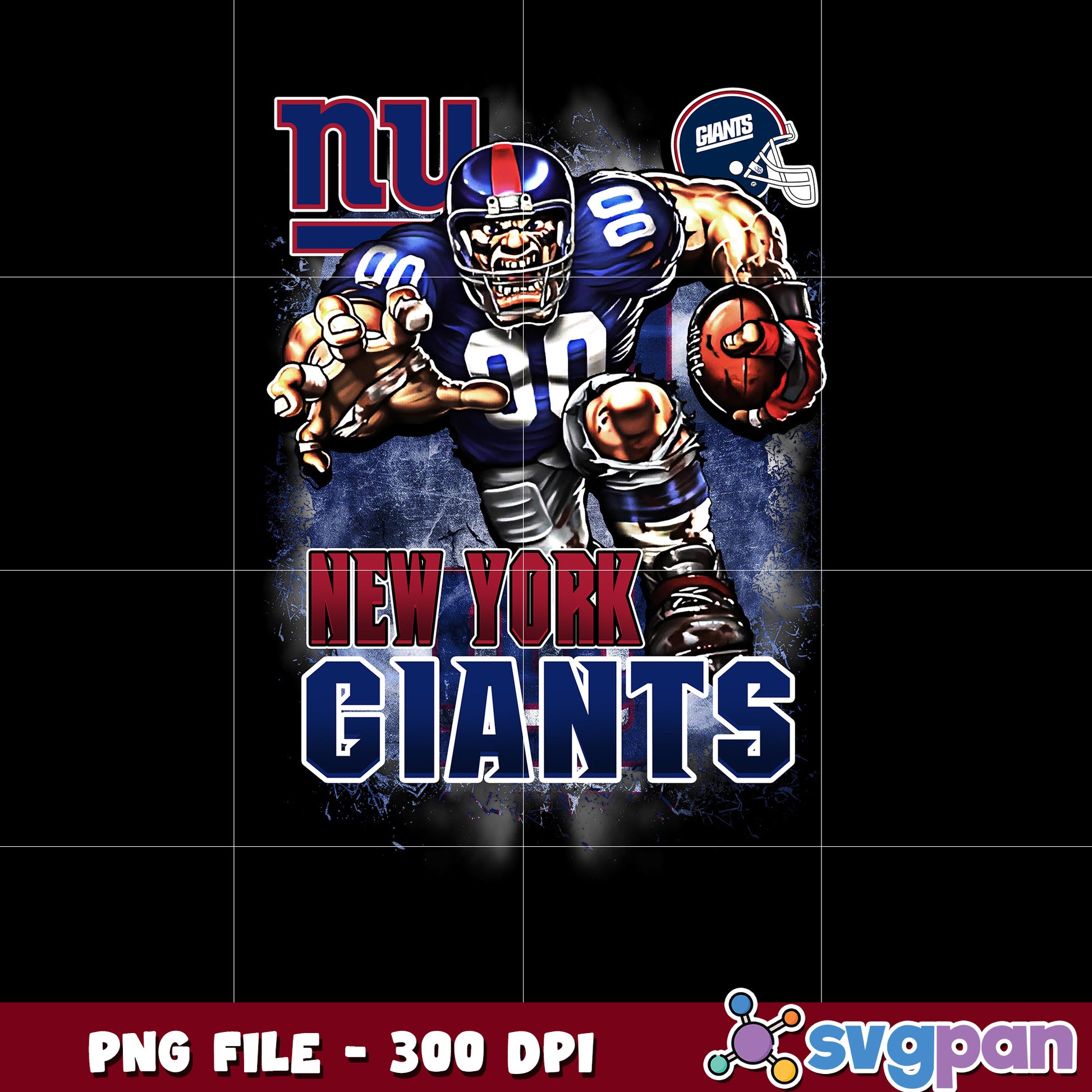New york giants logo helmet and mascot png, super bowl png, american football png