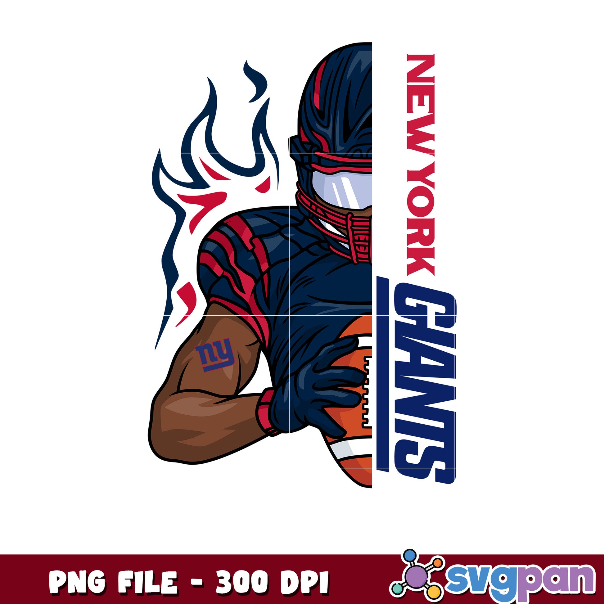 New york giants nfl player design png, american football png, nfl nfl super bowl​  png