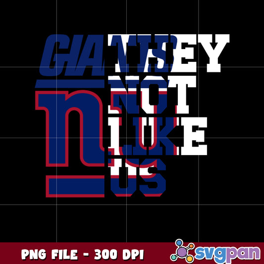 New york giants they not like us logo png, super bowl 2025 png, nfl teams helmet png