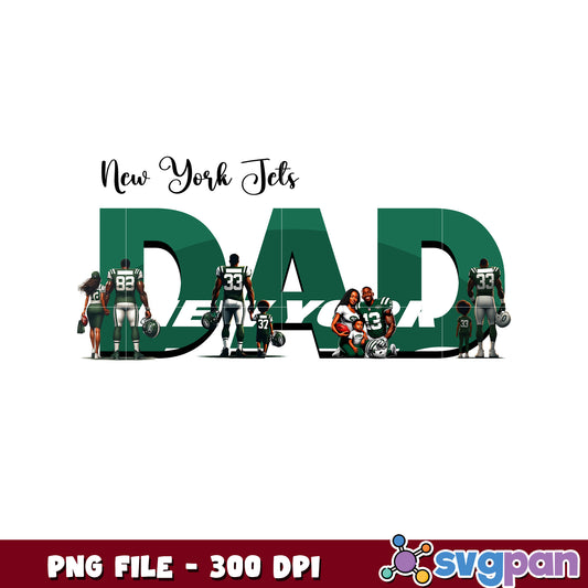 New york jets dad design png, nfl new york jets png, amercan football png