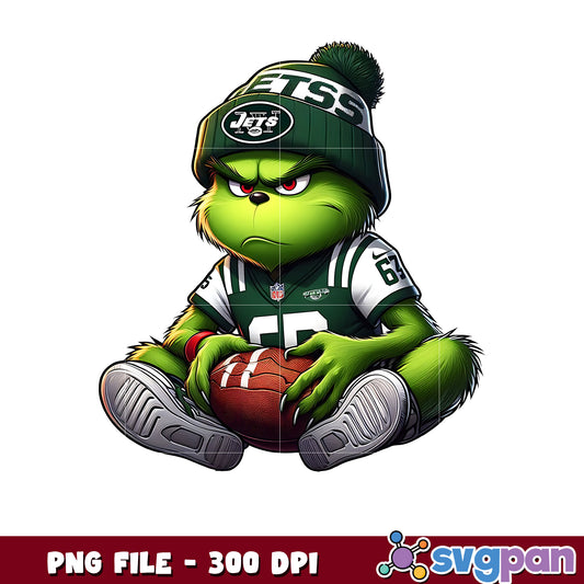 New york jets funny grinch png, nfl mvp png, grinch jets png