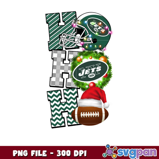 New york jets helmet hohoho png, nfl christmas games​ png, super bowl 2025