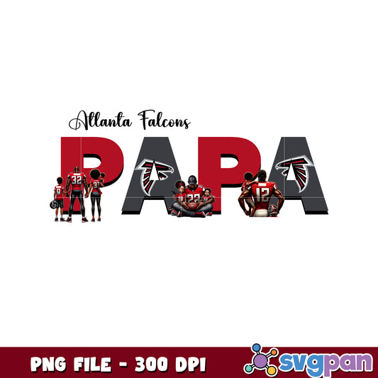 Nfl atlanta falcons papa design png, nfl american football png, nfl logos png