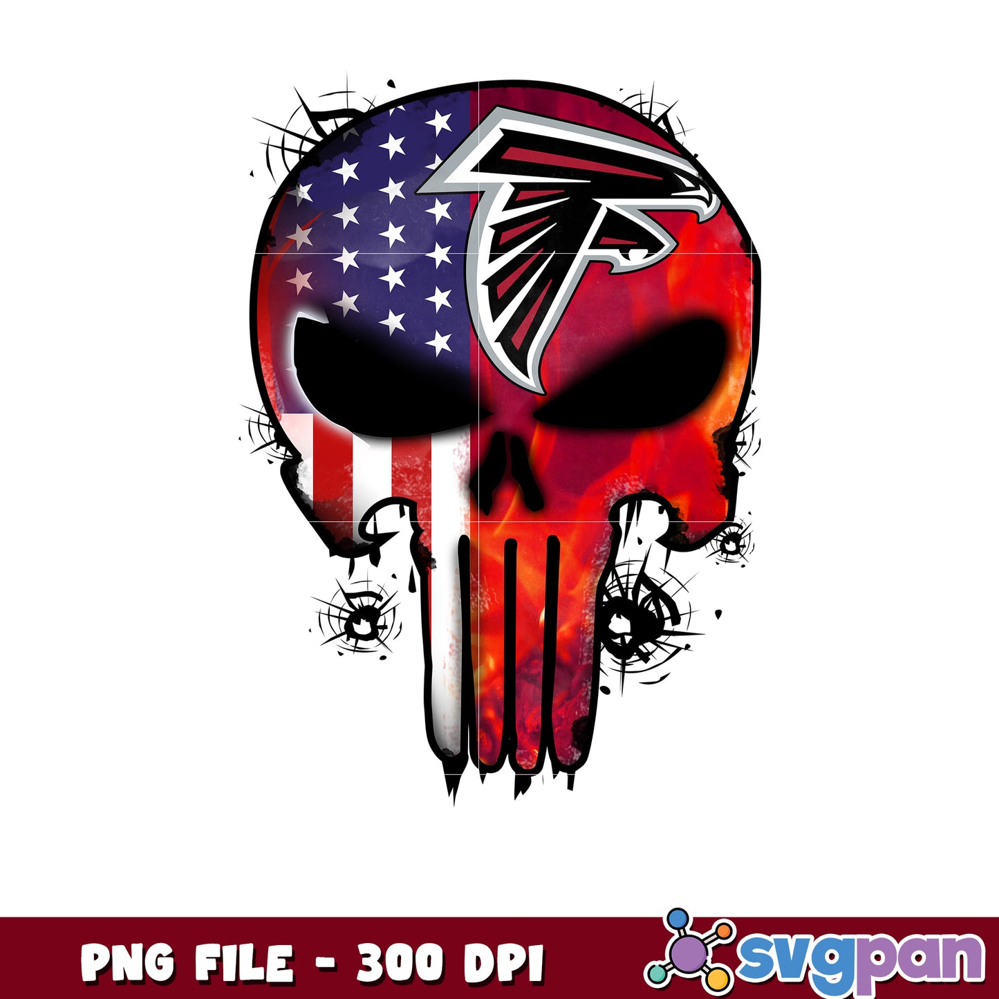 Nfl atlanta falcons skull design png, national football league 2025 png, nfl png