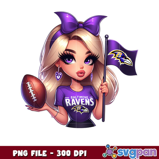 Nfl baltimore ravens cheerleader girl design png, american football league png, nfl teams png